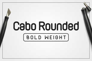 Cabo Rounded Bold Weight Font Download