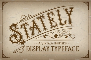 Stately Display Typeface Font Download