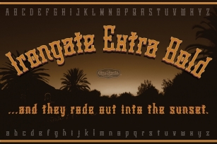 Irongate Extra Bold Font Download
