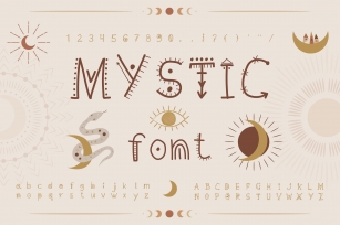 Mystic font. handwritten Font Download