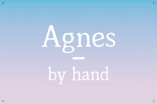Agnes by hand [font] Font Download