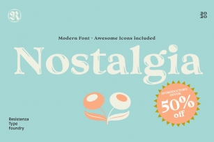 Nostalgia 50% off Font Download
