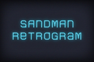 Sandman Retrogram Font Download