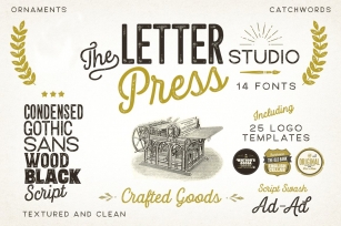 Letterpress Studio -20% SALE Font Download