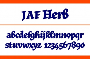 JAF Herb Font Download