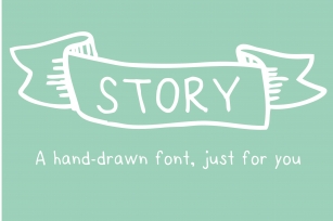 Story- a HandDrawn just for you Font Download
