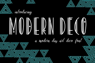 Modern Deco Font Download