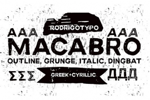Macabro -85% Font Download