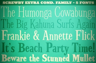 Screwby Extra Condensed Family Font Download