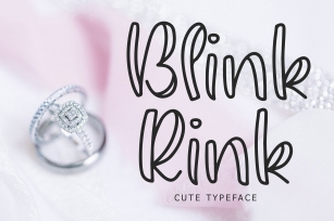 Blink Rink Cute Typeface Font Download