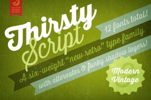 Thirsty Script Family Font Download