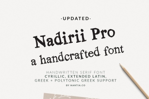 Nadirii Pro Greek, Cyrillic Font Download