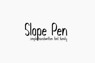 Slope Pen Font Download