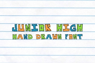 Junior High Blocky Notebook Font Download