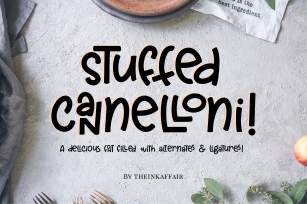 Stuffed Cannelloni Font Download