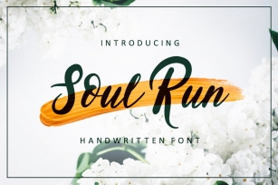 NEW! Soul Run Brush Font Download