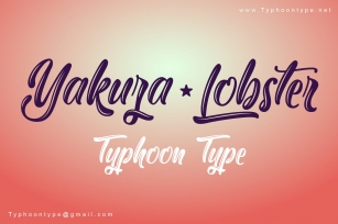 Yakuza Lobster font Font Download