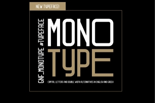 GNF_MONOTYPE TYPEFACE Font Download