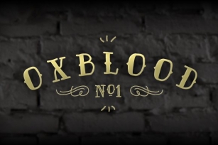 Oxblood No1 Family Font Download