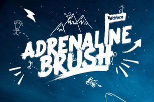 Adrenaline Brush Typeface Font Download