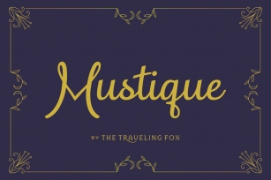 Mustique Script Font Download