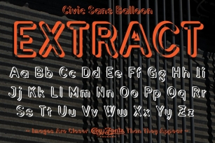 Civic Sans Balloon Extract Font Download