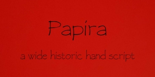 Papira, a wide papyrus age font Font Download