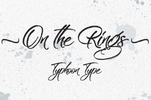 On the Rings font Font Download
