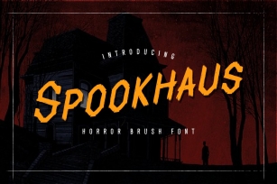 Spookhaus Horror Brush Font Download
