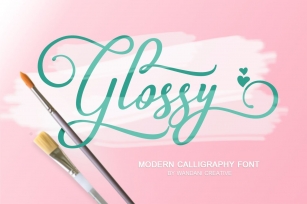 Glossy // Modern Calligraphy Font Download