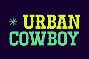 Urban Cowboy Font Download