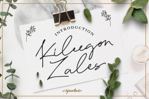 Kileegon Zales Signature Font Download