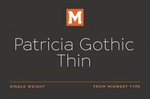 Patricia Gothic Thin Font Download
