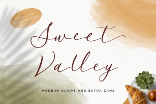 Sweet Valley Script + Extras Font Download