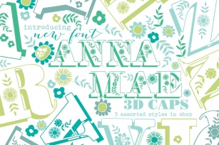 Anna Mae Shadowed Uppercase Font Download