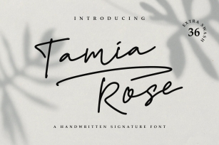 Tamia Rose Signature Font Download