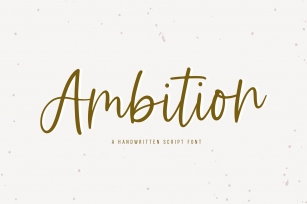 Ambition Font Download