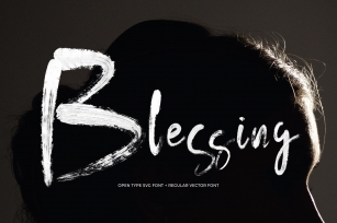 Blessing OPEN Type SVG Font Download