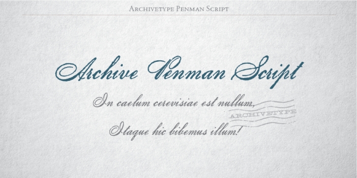 Archive Penman Script Font Download