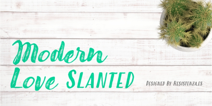 Modern Love Slanted Font Download