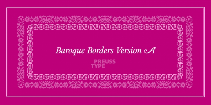 Baroque Borders Font Download