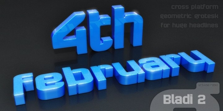 Bladi Two 4F Font Download