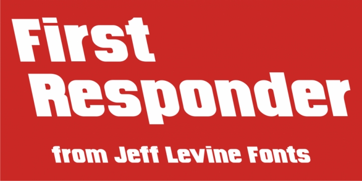 First Responder JNL Font Download