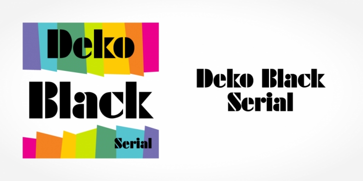 Deko Black Serial Font Download