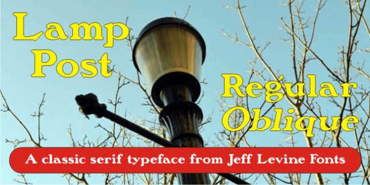 Lamp Post JNL Font Download