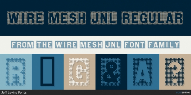 Wire Mesh JNL Font Download