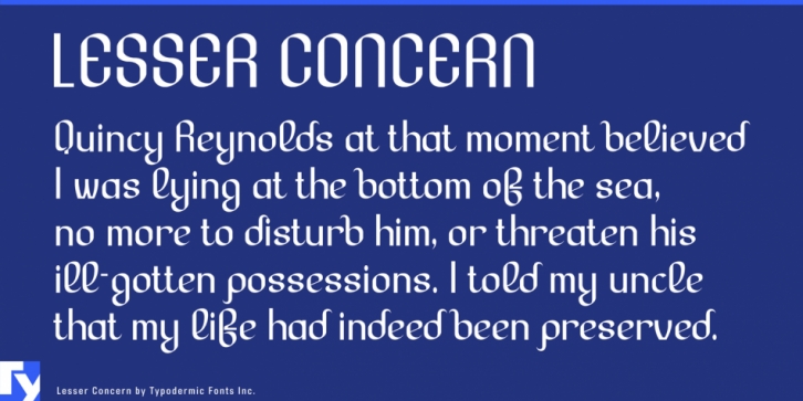 Lesser Concern Font Download