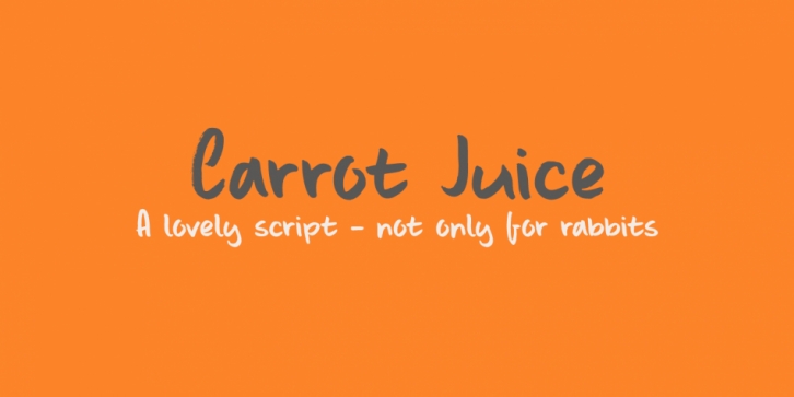 Carrot Juice Font Download