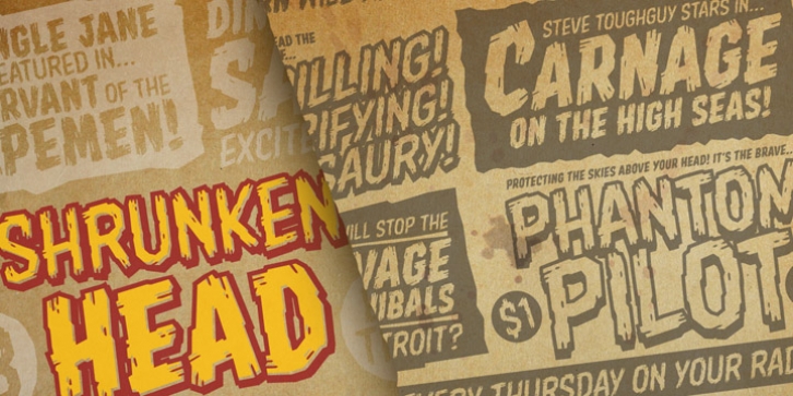 Shrunken Head BB Font Download