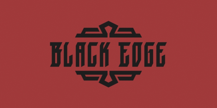 Black Edge Font Download